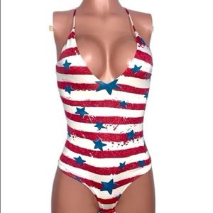 Stars n striped snap bottom bodysuit